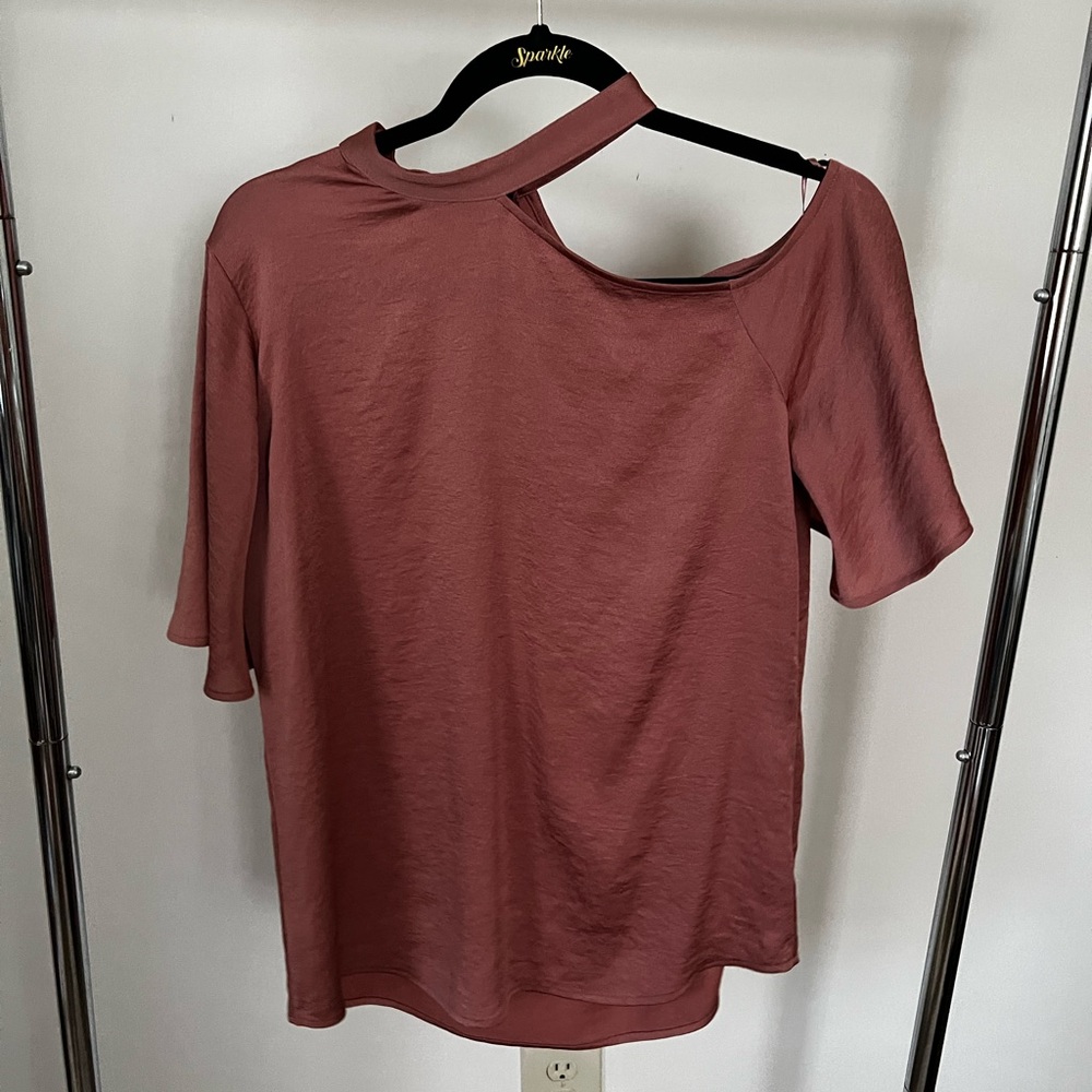 Express Asymmetrical Cold Shoulder Blouse